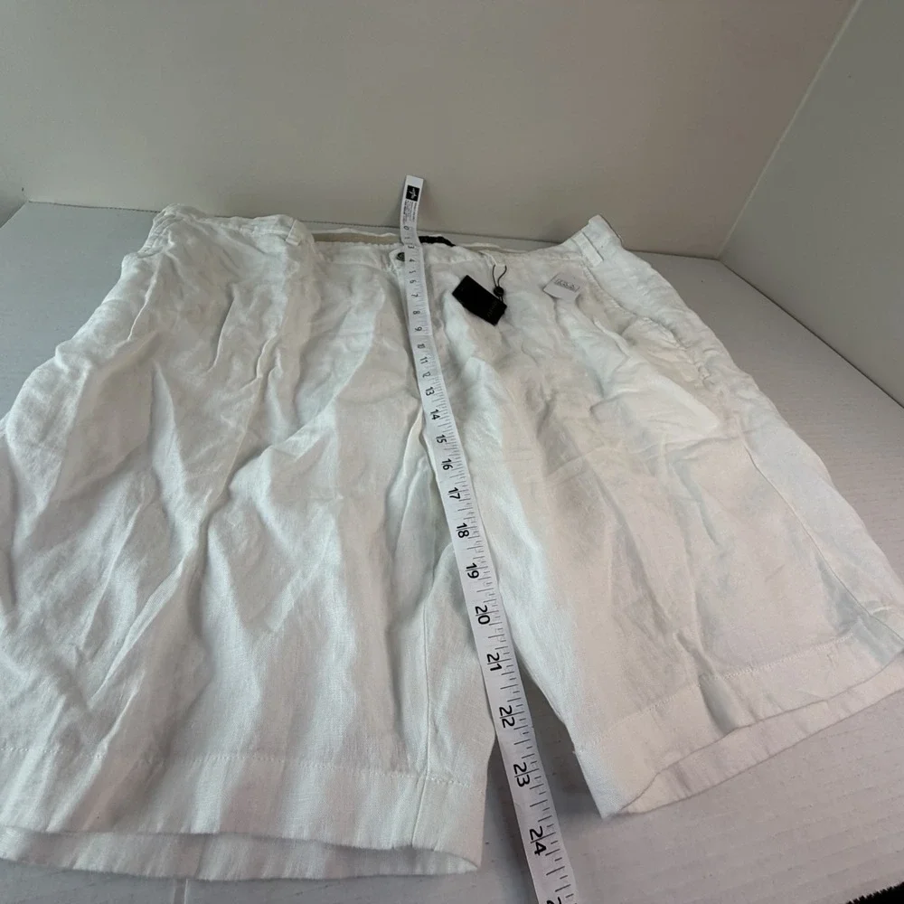 JoS.‎ A Bank Men's White Linen Blend Reserve Shorts Size 44R NWT Beach Vacation